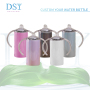 IN STOCK 12oz Food Grade Kids Cup Water Bottles Double Walled Stainless Steel Straight Sublimation Kids Sippy Cup