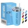 Custom Logo Personalized 10oz Powder Coated Vacuum Insulated Stainless Steel Travel Coffee Mug Car Tumbler Cup for Giveaways
