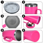 Storage Mug Bottom Stainless Still 20oz Custom Logo Color Drinking Bottles Stainless Steel Water Bottle With Storge Bottom