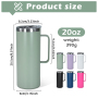 Storage Mug Bottom Stainless Still 20oz Custom Logo Color Drinking Bottles Stainless Steel Water Bottle With Storge Bottom