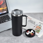 Storage Mug Bottom Stainless Still 20oz Custom Logo Color Drinking Bottles Stainless Steel Water Bottle With Storge Bottom