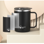 16oz Outside Plastic Inner 304 Stainless Steel Coffee Mug Milk Mug Creative Insulated Tea Mug Japanese Style Water Bottle Gift