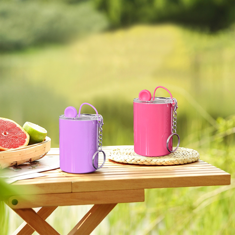 RTS USA Warehouse 48pcs/ctn 3oz Sublimation Colored Straight Stainless Steel Shot Glass Tumblers with Key Chains and Metal Straw