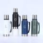 Custom Logo 1000ml 1400ml Water Bottle Pot 304 Stainless Steel Tumbler Vacuum Mug Insulated Cup Double Wall Travel Thermal Flask
