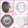 US Warehouse Stocked Holographic Rainbow Plated 20oz Stainless Steel Tumbler Vacuum Insulated 20oz Straight Tumbler 25pcs/ctn