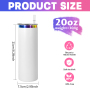 US Warehouse Stocked Holographic Rainbow Plated 20oz Stainless Steel Tumbler Vacuum Insulated 20oz Straight Tumbler 25pcs/ctn
