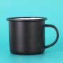 Custom Logo Enamel Coffee Mug 350ml Christmas Gift 11oz Sublimation Black Cup Color Changing Glitter Sky Magic Enamel Coffee Mug