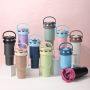 China RTS Portable 40oz Tumbler Double Wall Travel Mug Stainless Steel Insulated New Design Tumbler with Straw Handle for Cars