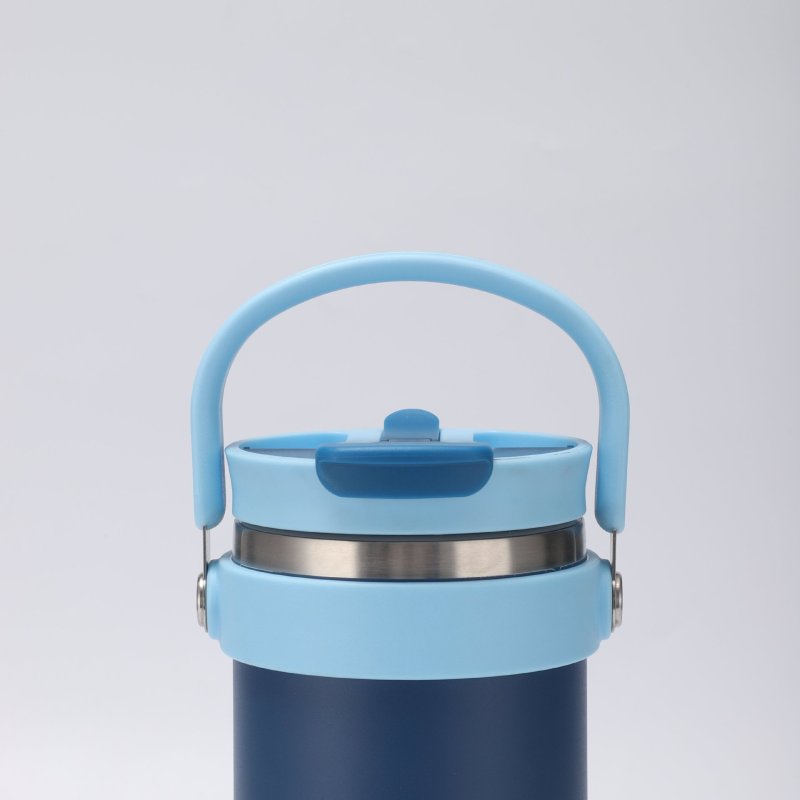 China RTS Portable 40oz Tumbler Double Wall Travel Mug Stainless Steel Insulated New Design Tumbler with Straw Handle for Cars