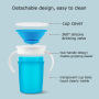Custom Logo 220ml 360° Magic Cup Silicone Toddler Sippy Cup Children's Drinking Learning Cup Leak-Proof Training Cup for Babies