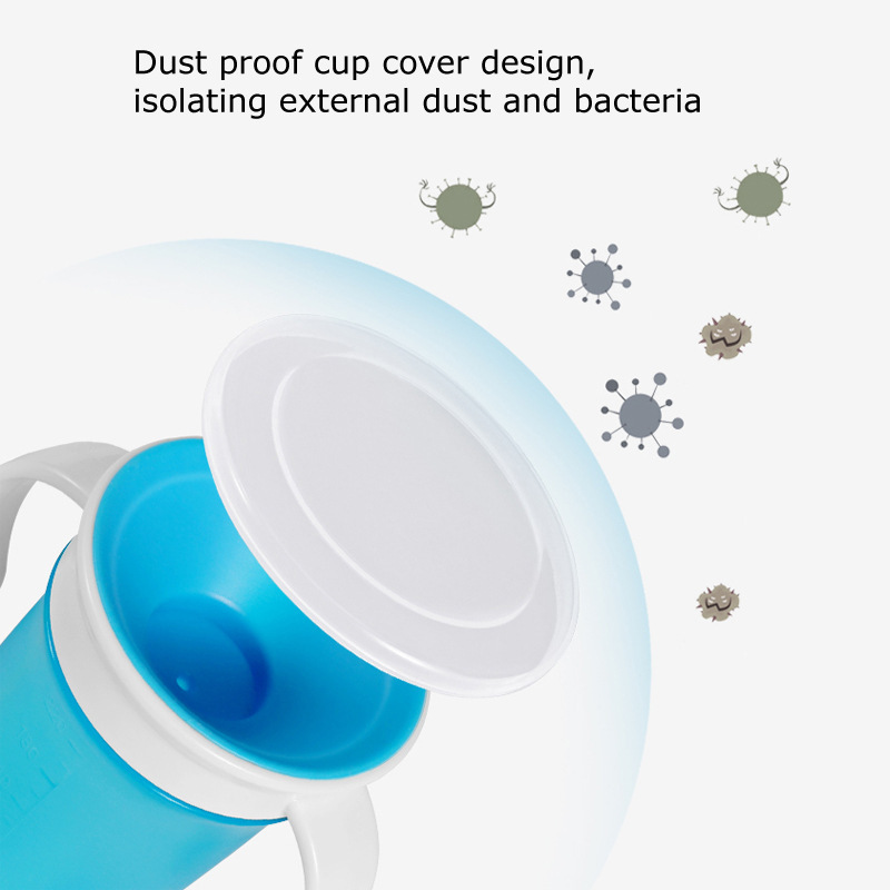 Custom Logo 220ml 360° Magic Cup Silicone Toddler Sippy Cup Children's Drinking Learning Cup Leak-Proof Training Cup for Babies
