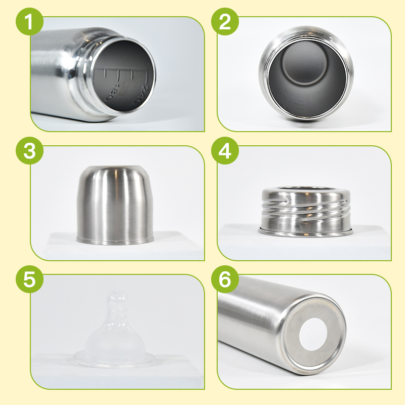 Custom 3-in-1 Stainless Steel Sippy Cups for Toddlers | Non-Toxic Insulated Stainless Steel Baby Bottle Straw Cup