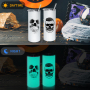 Custom LOGO 20oz Halloween Glow in the Dark Cups Glow to Blue Tumbler Sublimation Cups with Lids and Straws