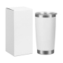 Wholesale 20 oz Powder Coat Tumbler Mugs Coffee Double Wall Insulated Stainless Steel Water Bottle Bulk Blank Coating Tumbler