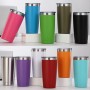 Wholesale 20 oz Powder Coat Tumbler Mugs Coffee Double Wall Insulated Stainless Steel Water Bottle Bulk Blank Coating Tumbler