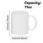 US RTS 11oz Mugs Sublimation Ceramic White Sublimation Coffee Mug in Individual Foam Box 36pcs/ctn