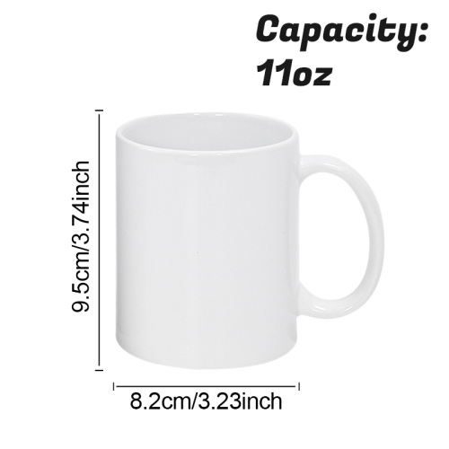 US RTS 11oz Mugs Sublimation Ceramic White Sublimation Coffee Mug in Individual Foam Box 36pcs/ctn