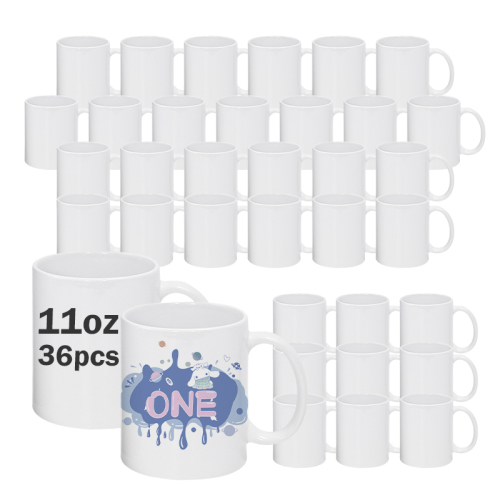 US RTS 11oz Mugs Sublimation Ceramic White Sublimation Coffee Mug in Individual Foam Box 36pcs/ctn
