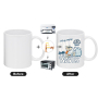 US RTS 11oz Mugs Sublimation Ceramic White Sublimation Coffee Mug in Individual Foam Box 36pcs/ctn