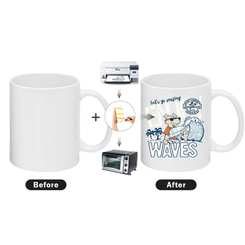 US RTS 11oz Mugs Sublimation Ceramic White Sublimation Coffee Mug in Individual Foam Box 36pcs/ctn
