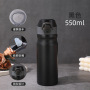NEW 500ml 17oz Sports Water Bottles Insulated Stainless Steel Leakproof Water Bottle with Straw Carry Strap for Gym Outdoor