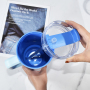 Custom 40oz Tumbler with Handle, Cup Holder Friendly, Leak Proof, Outer Stainless Steel Inner Plastic Handle Mug