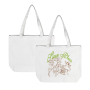 RTS US Warehouse 25pcs/ctn Sublimation Blank Tote Bag White 47x12.7x38cm Big Size Shopping Bag Canvas DTF Printing Shoulder Bag