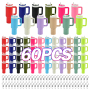 RTS US Stocked 60pcs/ctn Mini Cup Keychain Colorful Tumbler Keychain Keyring for Chapstick Holder Key Purse Handbag Charms