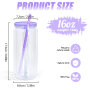 20oz Pre-drilled Hole Double Wall Plastic Tumbler Jar with Colorful Lid and Straw Double Walled Tumbler Snow Globe Plastic Can