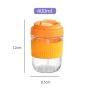 400ml/500ml  Leak-proof Glass Coffee Mug With Lid Lock 17oz Reusable Coffee Cup With Handle Glass Cup With Silicone Cover