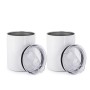 Custom Logo 10oz Travel Straight Cup Seamless Sublimation Blanks Tumbler Slide Lid Mug No Handle Insulated Vacuum Water Bottle