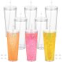 Ready for Shipment 25pcs/pack 24oz Double Wall Bottle Fillable Acrylic Cup BPA Free Clear Pre-drilled Snow Globe Tumbler