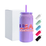 25PCS/CTN 16oz Stainless Steel Sublimation Colored Spray Painting Beer Can Cup 16 oz Vacuum Insulated Tumbler