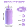 25PCS/CTN 16oz Stainless Steel Sublimation Colored Spray Painting Beer Can Cup 16 oz Vacuum Insulated Tumbler