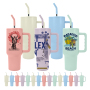 Custom Matte Colored 40oz Sublimation Tumbler Stainless Steel Insulated 40oz Tumbler with Handle