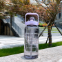 Best-seller 2L Plastic Water Bottle Acrylic Tumbler With Straw