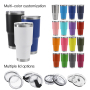 Custom 30oz Tumbler Stainless Steel Double Wall Car Tumblr Cup Custom Logo Insulated Travel Mug With Lid