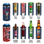 Wholesale Bulk Custom 16oz Custom Beer Can Cooler Stainless Steel Outdoor Engraved Tumbler Coolers & Chillers Dual Lid