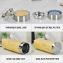 High Quality Eco Friendly Laser Engraved Bamboo Wood Stainless Steel Vacuum Insulation Thermal Flask with Tea Infuser