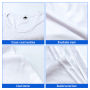 RTS US 25pcs/ctn Unisex Sublimation Blank T Shirt White Shirts for Sublimation Men Women Short Sleeve T-Shirt