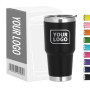 Custom logo 30oz Powder Coated Stainless Steel Tumbler Vacuum Insulated 30 oz Car Tumbler With Slider Lid and Straw