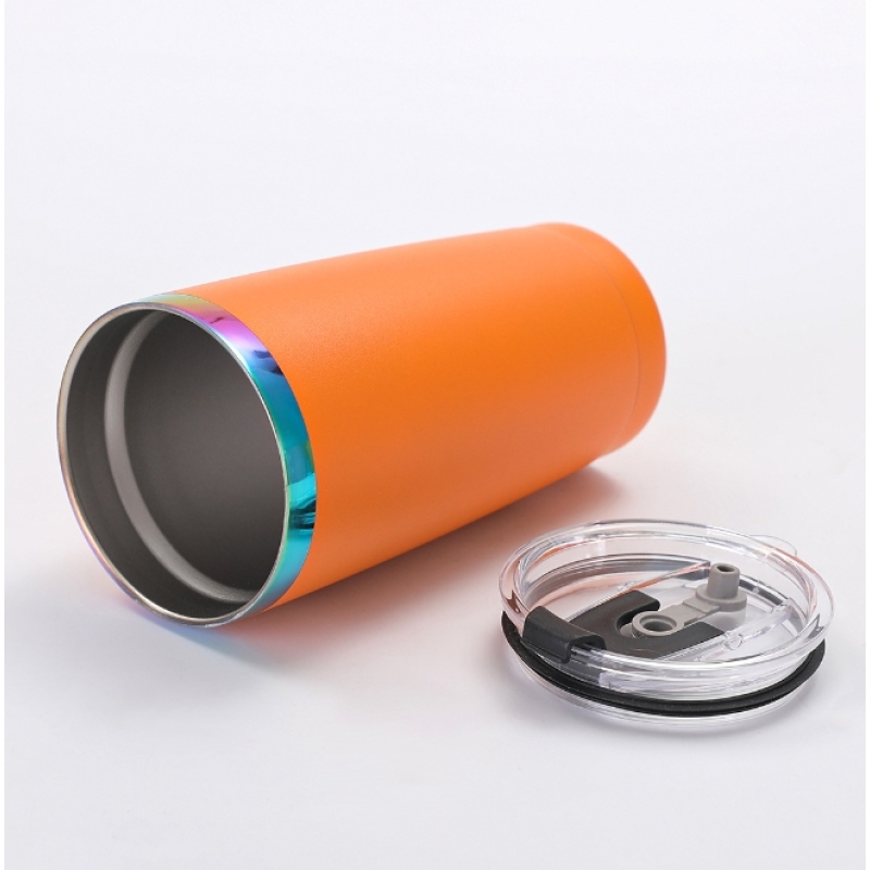 20oz Stainless Steel Vacuum Insulated Rainbow Plated Holographic Plating Travel Car Coffee Mug Tumbler for Laser Engraving Logo