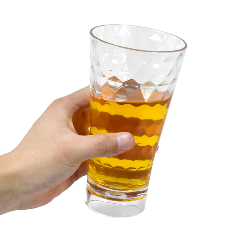 US Warehouse 32pcs/ctn 17oz Plastic Tumblers Drinking Clear Reusable Cups Stackable BPA-Free Shatter-Proof Dishwasher-Safe