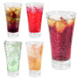US Warehouse 32pcs/ctn 17oz Plastic Tumblers Drinking Clear Reusable Cups Stackable BPA-Free Shatter-Proof Dishwasher-Safe
