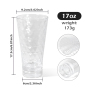 US Warehouse 32pcs/ctn 17oz Plastic Tumblers Drinking Clear Reusable Cups Stackable BPA-Free Shatter-Proof Dishwasher-Safe