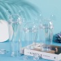 Custom DIY Insulated Clear Plastic Acrylic Double Wall Glitter Snow Globe Tumbler with Lids and Straws for DTF Sticker