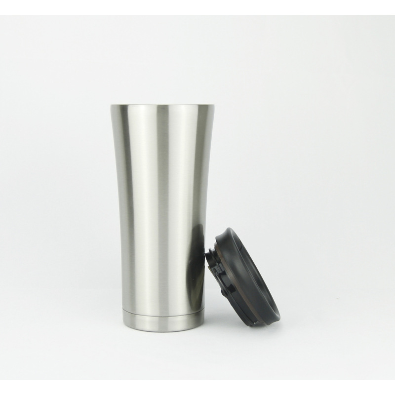 Wholesale 500ml Coffee Tumbler Stainless Steel 304 Inner Double Wall Vacuum Mug Rubber Bottom Insulated Cup for Customizing Logo