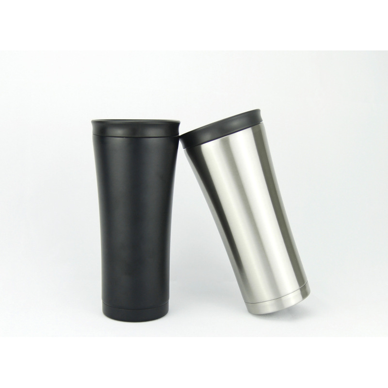 Wholesale 500ml Coffee Tumbler Stainless Steel 304 Inner Double Wall Vacuum Mug Rubber Bottom Insulated Cup for Customizing Logo