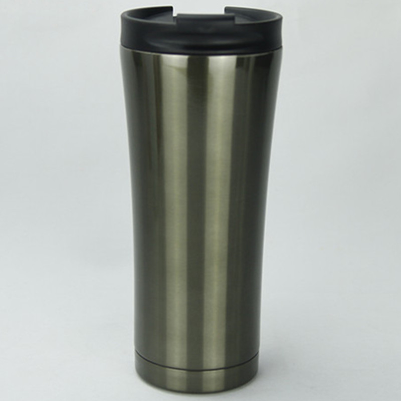 Wholesale 500ml Coffee Tumbler Stainless Steel 304 Inner Double Wall Vacuum Mug Rubber Bottom Insulated Cup for Customizing Logo