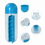 New 600ml Outdoor Tumbler Sports Plastic Water Bottle Combine Daily Pill Boxes Organizer Drinking Bottles Travel Portable